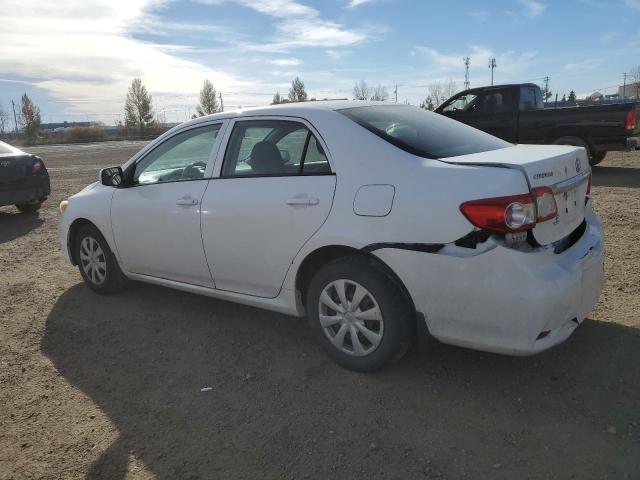 2T1BU4EE0CC836524 - 2012 TOYOTA COROLLA BASE WHITE photo 2
