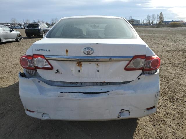 2T1BU4EE0CC836524 - 2012 TOYOTA COROLLA BASE WHITE photo 6