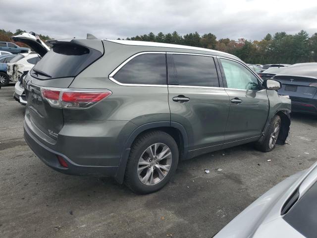 5TDJKRFH3ES056941 - 2014 TOYOTA HIGHLANDER XLE GREEN photo 3
