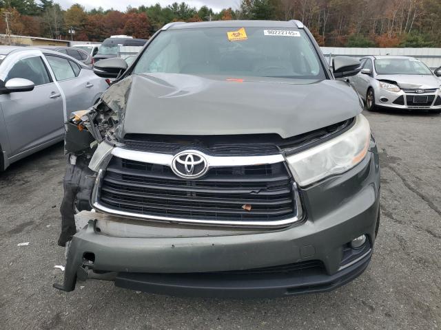 5TDJKRFH3ES056941 - 2014 TOYOTA HIGHLANDER XLE GREEN photo 5