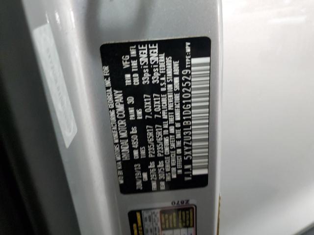 5XYZU3LB1DG102529 - 2013 HYUNDAI SANTA FE S SILVER photo 13