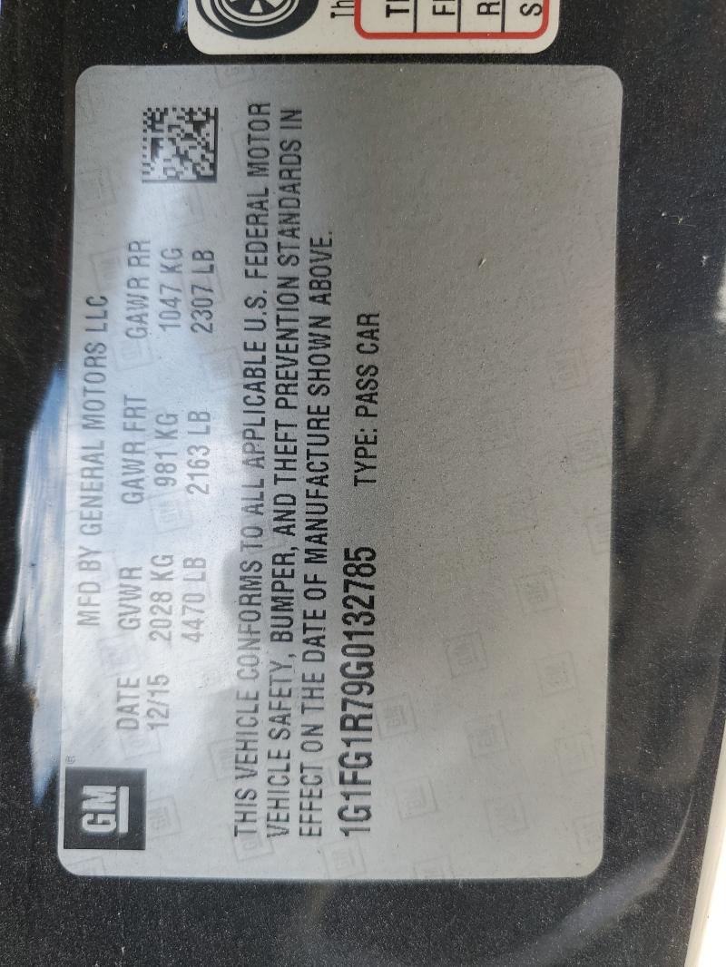 1G1FG1R79G0132785 - 2016 CHEVROLET CAMARO SS 黑色 照片 26