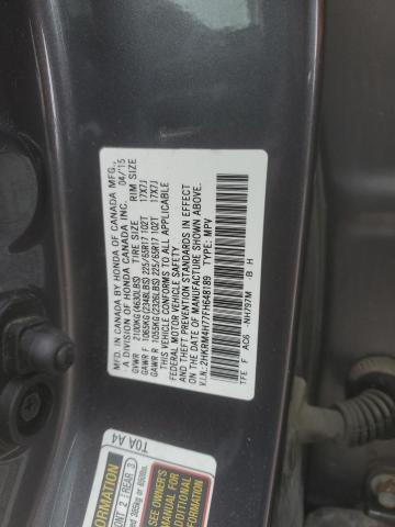 2HKRM4H77FH648189 - 2015 HONDA CR-V EXL 灰色 照片 13