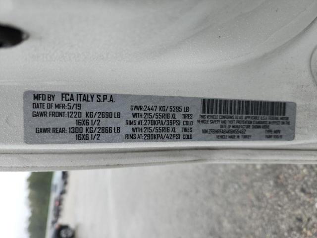 ZFBHRFAB4K6N55452 - 2019 RAM PROMASTER Белый фото 13