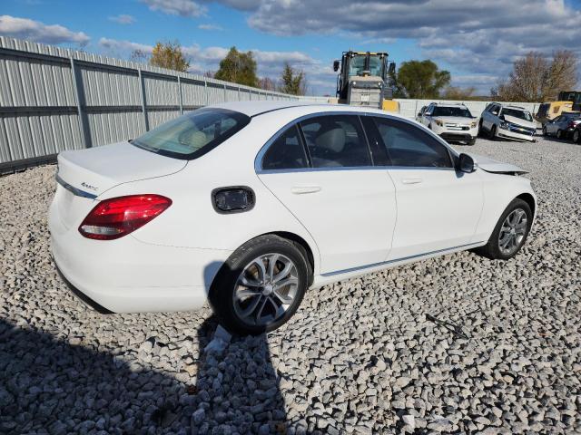 55SWF4KB9FU092183 - 2015 MERCEDES-BENZ C 300 4MATIC WHITE photo 3