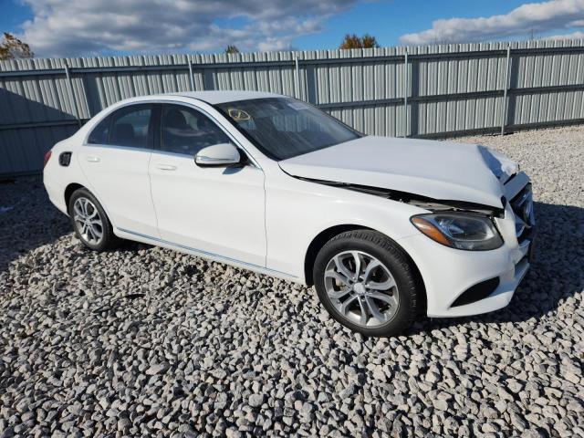 55SWF4KB9FU092183 - 2015 MERCEDES-BENZ C 300 4MATIC WHITE photo 4