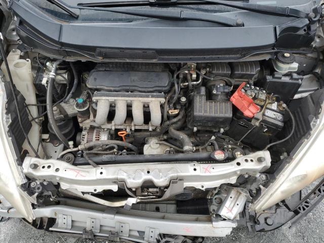 JHMGE8H57BC002973 - 2011 HONDA FIT SPORT SILVER photo 11