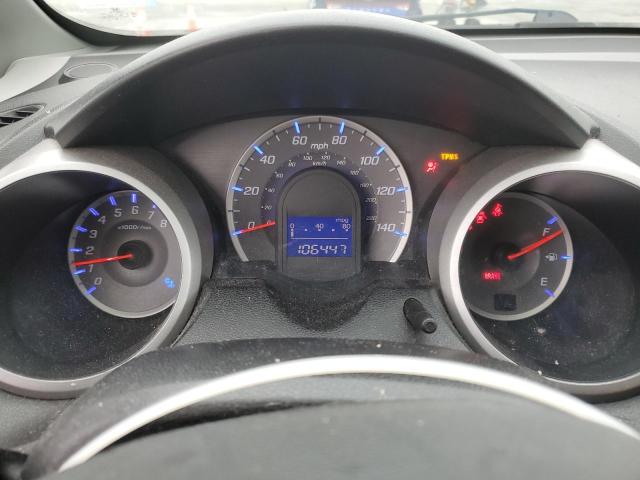 JHMGE8H57BC002973 - 2011 HONDA FIT SPORT SILVER photo 9