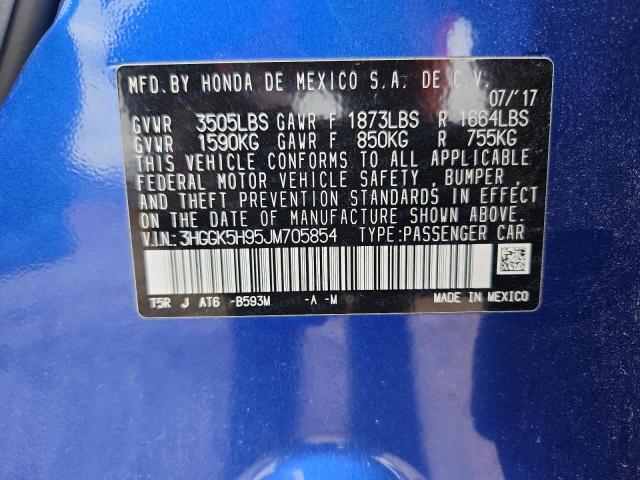 3HGGK5H95JM705854 - 2018 HONDA FIT EX 蓝色 照片 13