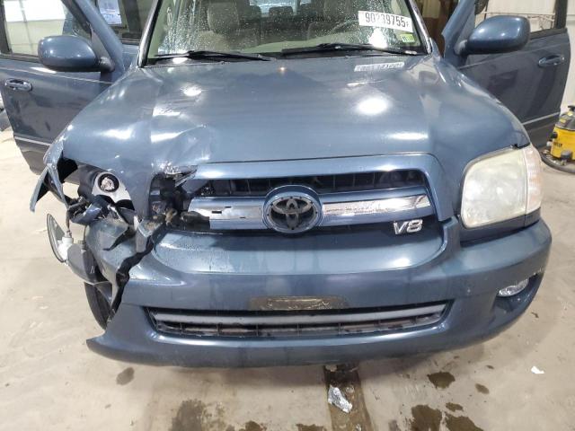 5TDBT44A15S236719 - 2005 TOYOTA SEQUOIA SR5 BLUE photo 12