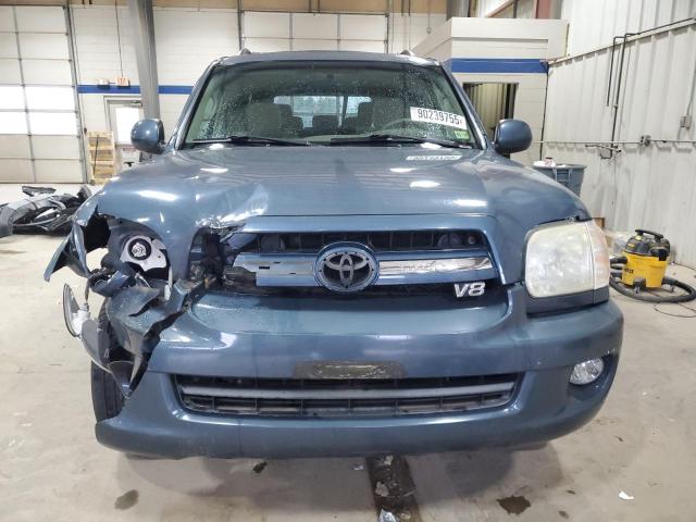 5TDBT44A15S236719 - 2005 TOYOTA SEQUOIA SR5 BLUE photo 5