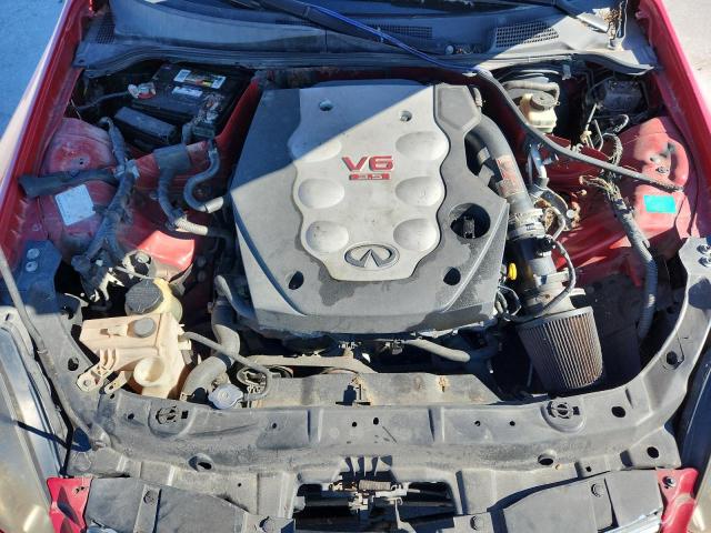 JNKCV54E64M827113 - 2004 INFINITI G35 RED photo 11
