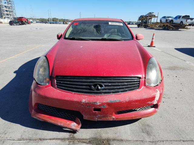 JNKCV54E64M827113 - 2004 INFINITI G35 RED photo 5