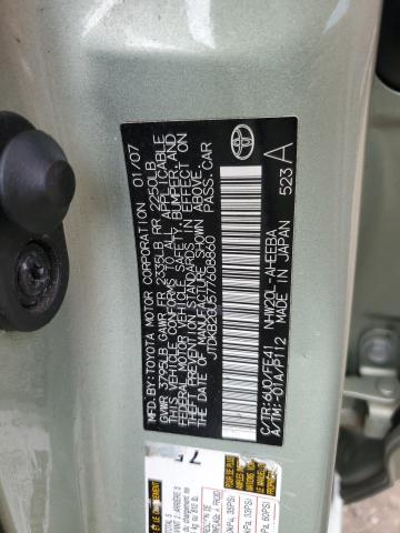 JTDKB20U577608860 - 2007 TOYOTA PRIUS GREEN photo 12