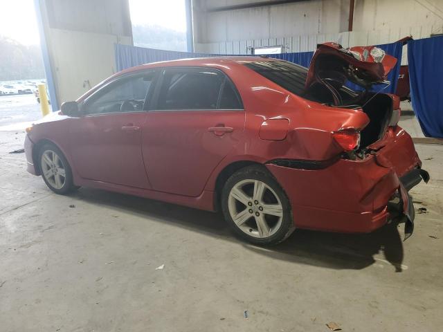 2T1BU4EE5DC987120 - 2013 TOYOTA COROLLA BASE RED photo 2