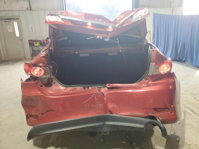 2T1BU4EE5DC987120 - 2013 TOYOTA COROLLA BASE RED photo 6
