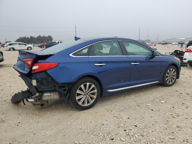 5NPE34AF6GH298249 - 2016 HYUNDAI SONATA SPORT BLUE photo 3