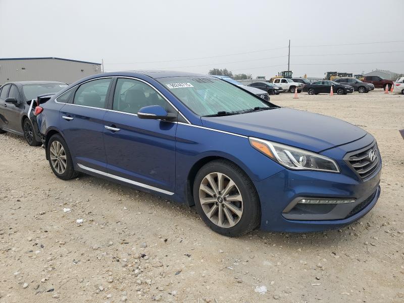 5NPE34AF6GH298249 - 2016 HYUNDAI SONATA SPORT BLUE photo 4