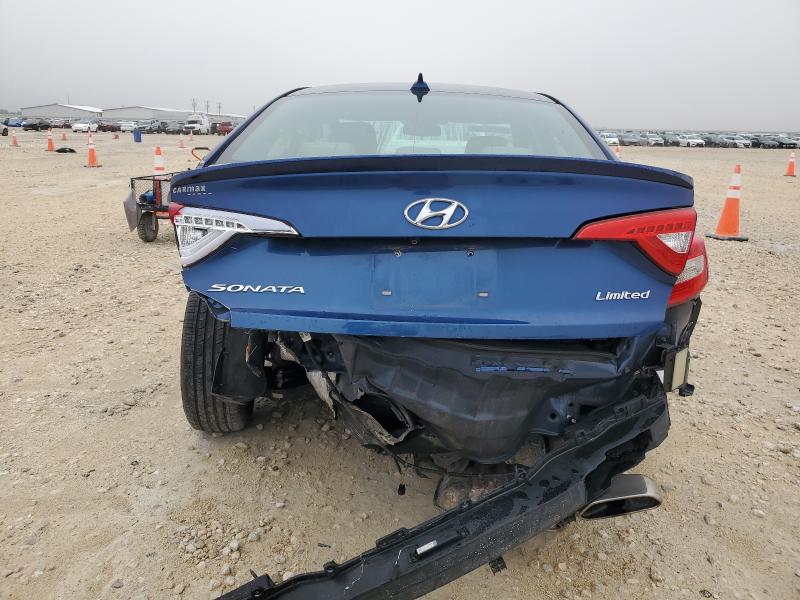 5NPE34AF6GH298249 - 2016 HYUNDAI SONATA SPORT BLUE photo 6