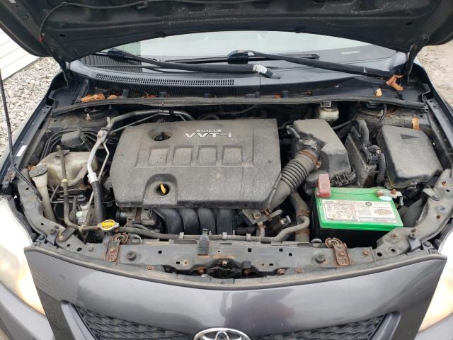 1NXBU40E79Z065302 - 2009 TOYOTA COROLLA BASE ნაცრისფერი ფოტო 11