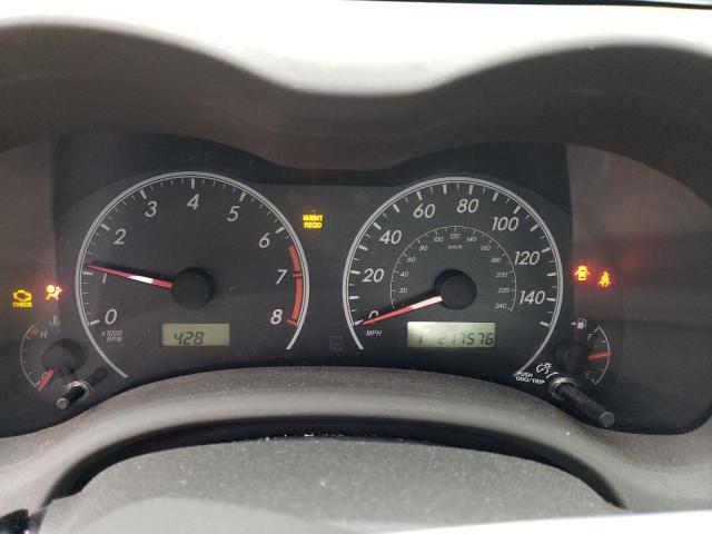 1NXBU40E79Z065302 - 2009 TOYOTA COROLLA BASE ნაცრისფერი ფოტო 9