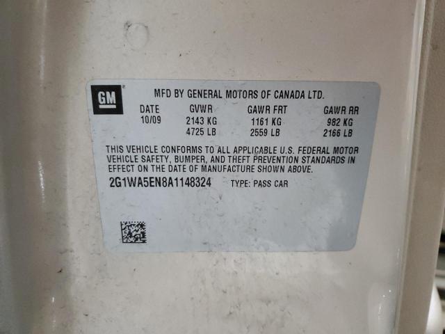 2G1WA5EN8A1148324 - 2010 CHEVROLET IMPALA LS TAN photo 12