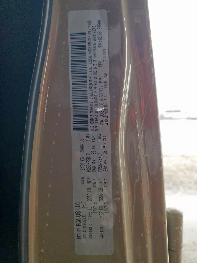 1C4BJWDG1HL639031 - 2017 JEEP WRANGLER U SPORT TAN photo 13