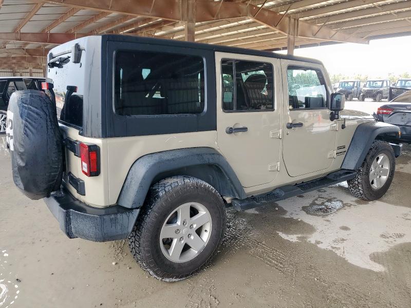 1C4BJWDG1HL639031 - 2017 JEEP WRANGLER U SPORT TAN photo 3