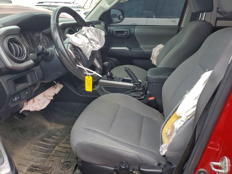 3TMCZ5AN9KM218013 - 2019 TOYOTA TACOMA DOUBLE CAB Красный фото 7