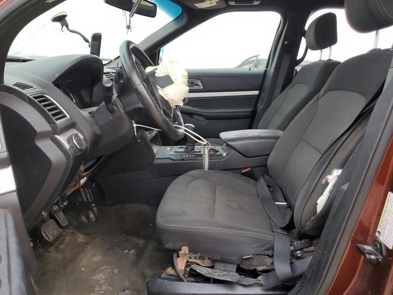 1FM5K7D87GGC22007 - 2016 FORD EXPLORER XLT BURGUNDY photo 7