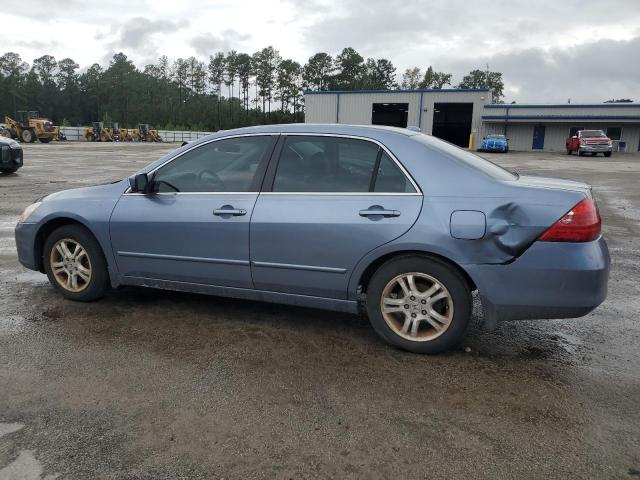 1HGCM56867A082107 - 2007 HONDA ACCORD EX BLUE photo 2