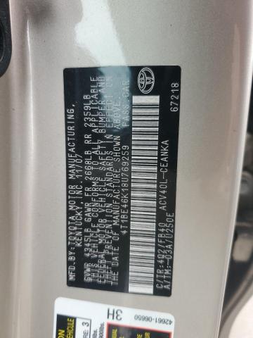 4T1BE46K18U769259 - 2008 TOYOTA CAMRY CE CREAM photo 24