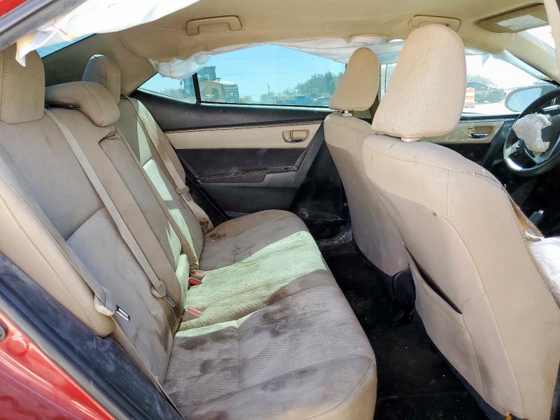 5YFBURHE3GP514054 - 2016 TOYOTA COROLLA L RED photo 10