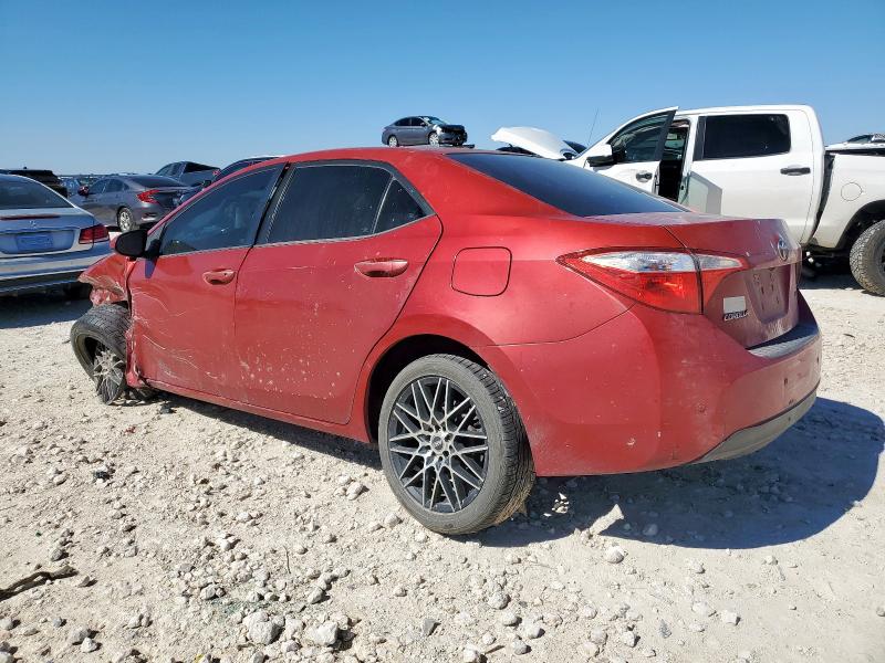 5YFBURHE3GP514054 - 2016 TOYOTA COROLLA L RED photo 2