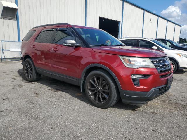 1FM5K7D89JGB04404 - 2018 FORD EXPLORER XLT 红色 照片 4