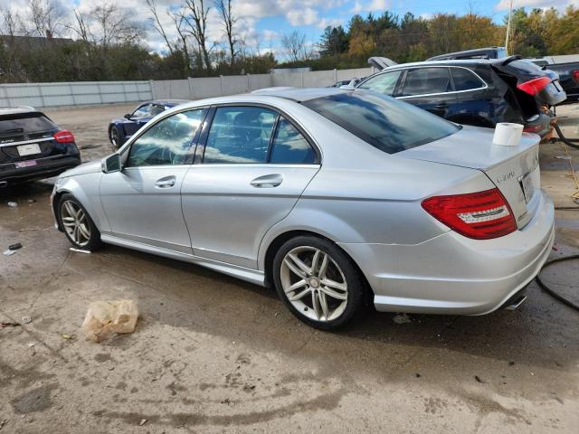 WDDGF8BB4CA602947 - 2012 MERCEDES-BENZ C 300 4MATIC SILVER photo 2