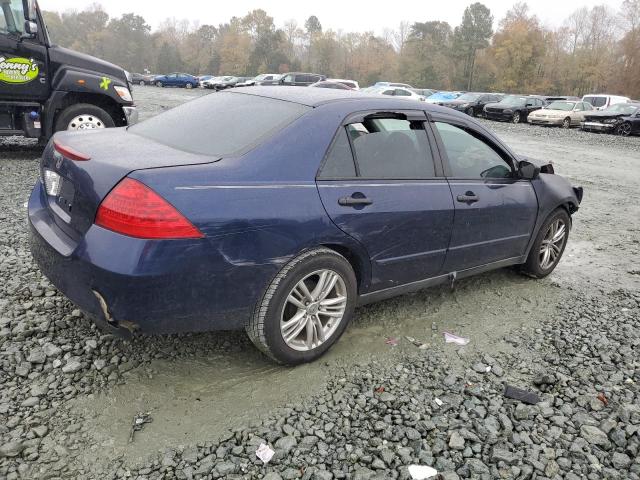 1HGCM56117A220459 - 2007 HONDA ACCORD VALUE BLUE photo 3
