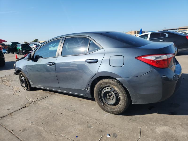 2T1BURHE7EC137046 - 2014 TOYOTA COROLLA L GRAY photo 2