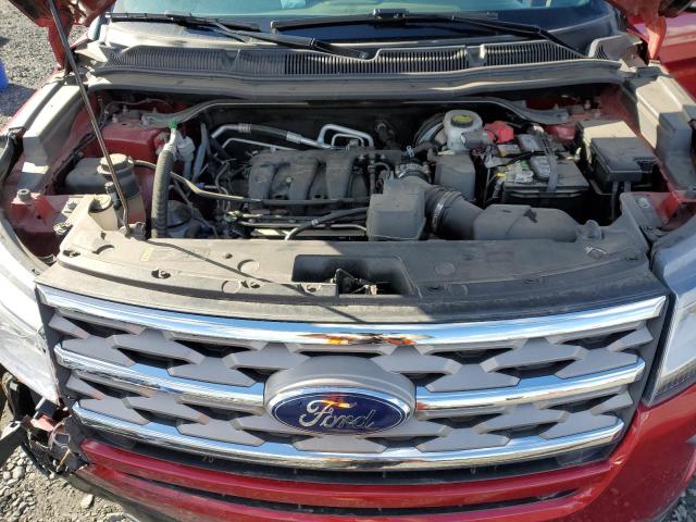 1FM5K7D8XJGA96717 - 2018 FORD EXPLORER XLT Червоний фото 12