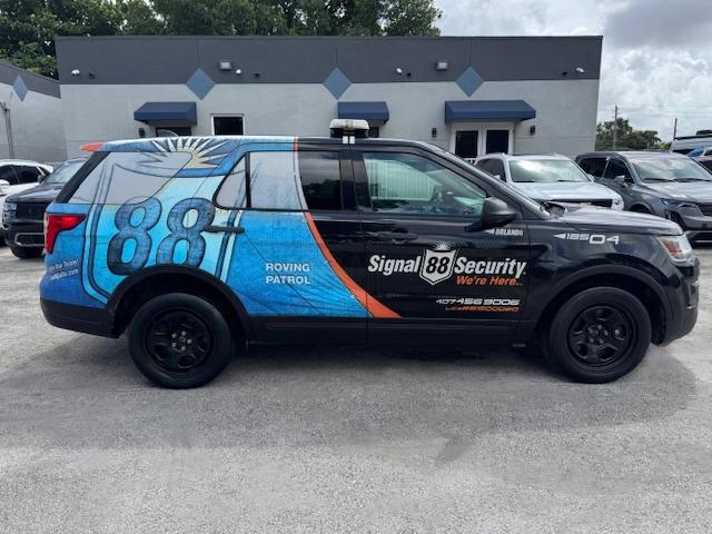 1FM5K8ARXJGA45978 - 2018 FORD EXPLORER POLICE INTERCEPTOR أسود صورة 13