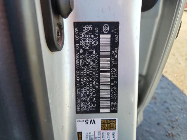 JTDKB20U753073289 - 2005 TOYOTA PRIUS SILVER photo 12