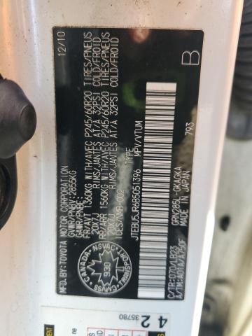 JTEBU5JR6B5051396 - 2011 TOYOTA 4RUNNER SR5 Ağ foto 13