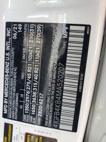 4JGFB4KB4MA520207 - 2021 MERCEDES-BENZ GLE 350 4MATIC WHITE photo 13