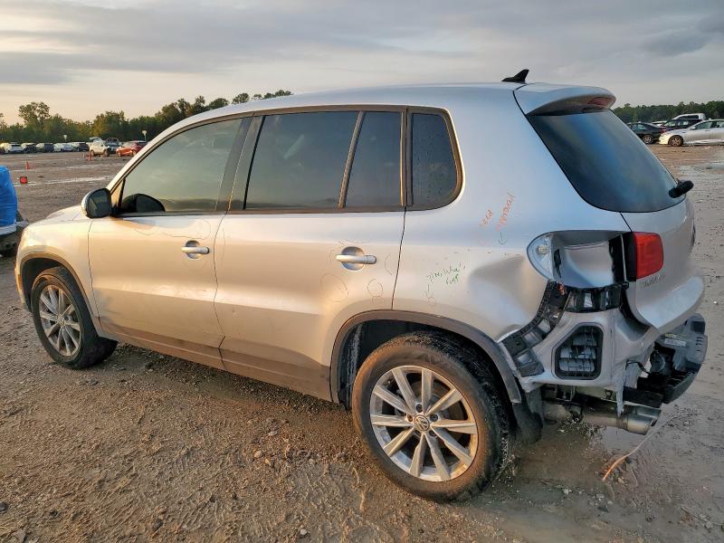 WVGAV3AX5EW539913 - 2014 VOLKSWAGEN TIGUAN S فضي صورة 2