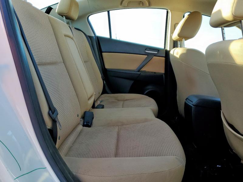 JM1BL1V71C1570311 - 2012 MAZDA 3 I WHITE photo 10