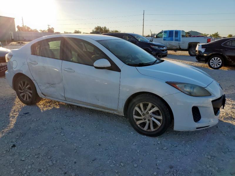 JM1BL1V71C1570311 - 2012 MAZDA 3 I WHITE photo 4