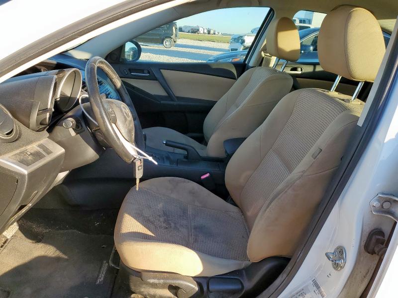 JM1BL1V71C1570311 - 2012 MAZDA 3 I WHITE photo 7