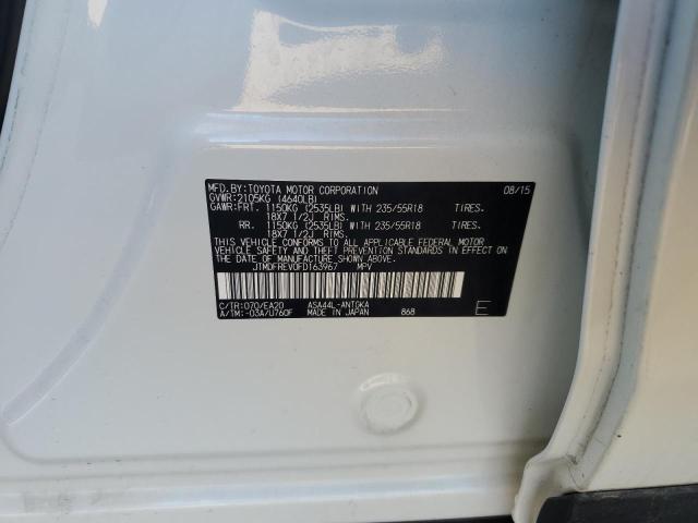 JTMDFREV0FD163967 - 2015 TOYOTA RAV4 LIMITED WHITE photo 13
