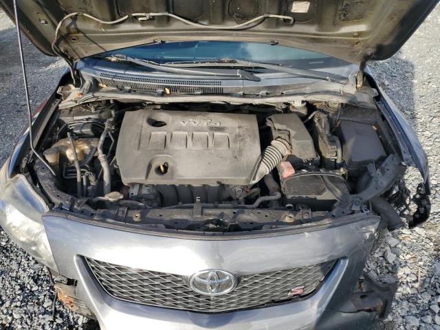 2T1BU4EE6AC266266 - 2010 TOYOTA COROLLA BASE CHARCOAL photo 11