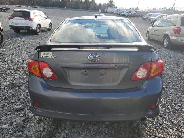 2T1BU4EE6AC266266 - 2010 TOYOTA COROLLA BASE CHARCOAL photo 6